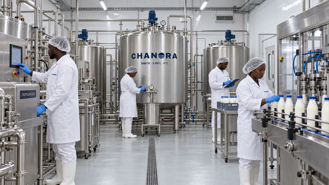 Inside the Chanora processing plant